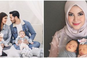 Pemotretan 8 seleb dengan anak kembarnya, penuh kehangatan
