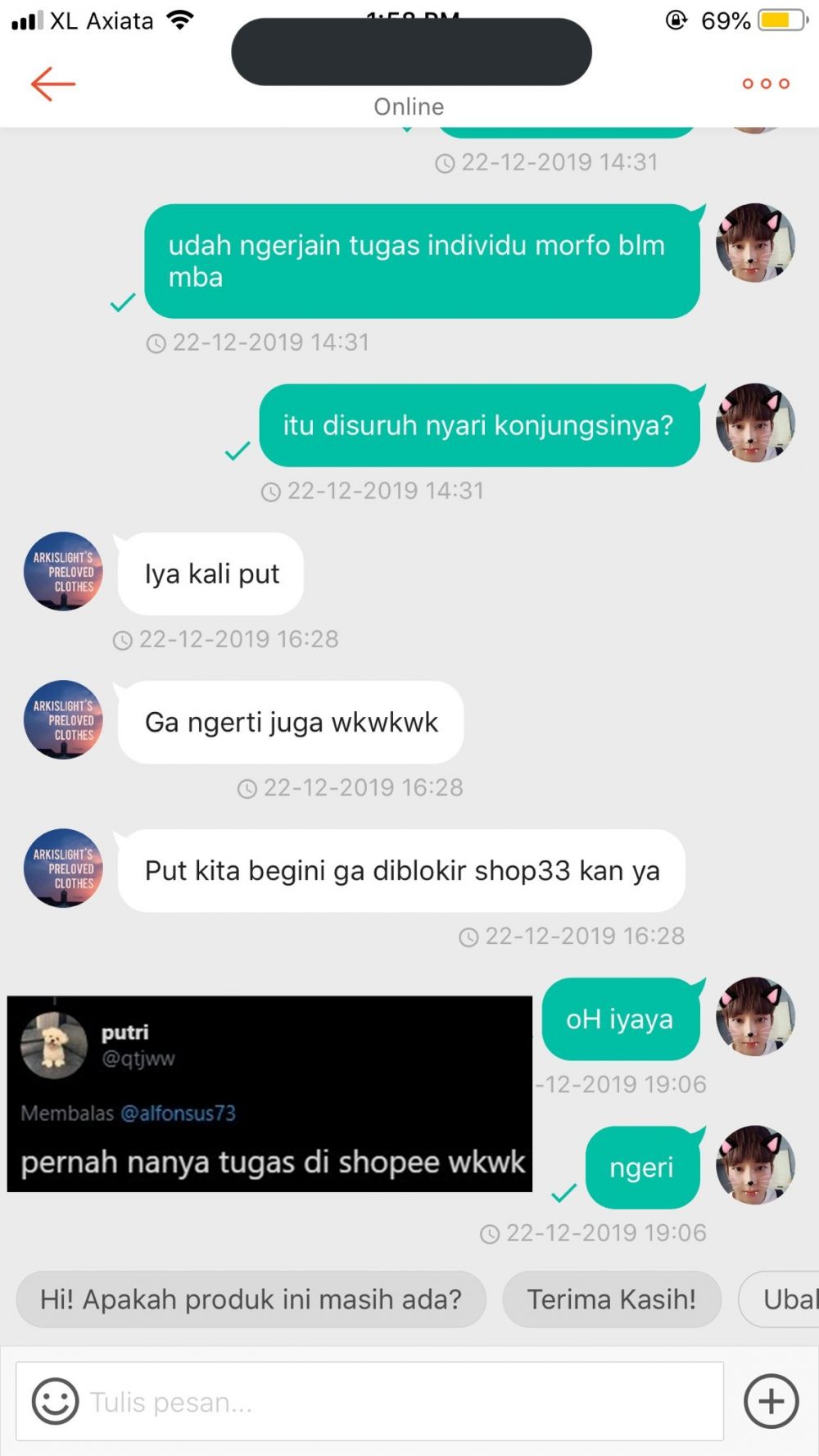 10 Chat lucu pacaran di e-commerce ini bikin tepuk jidat
