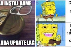 10 Meme lucu mau main game tapi lama download ini bikin geleng kepala