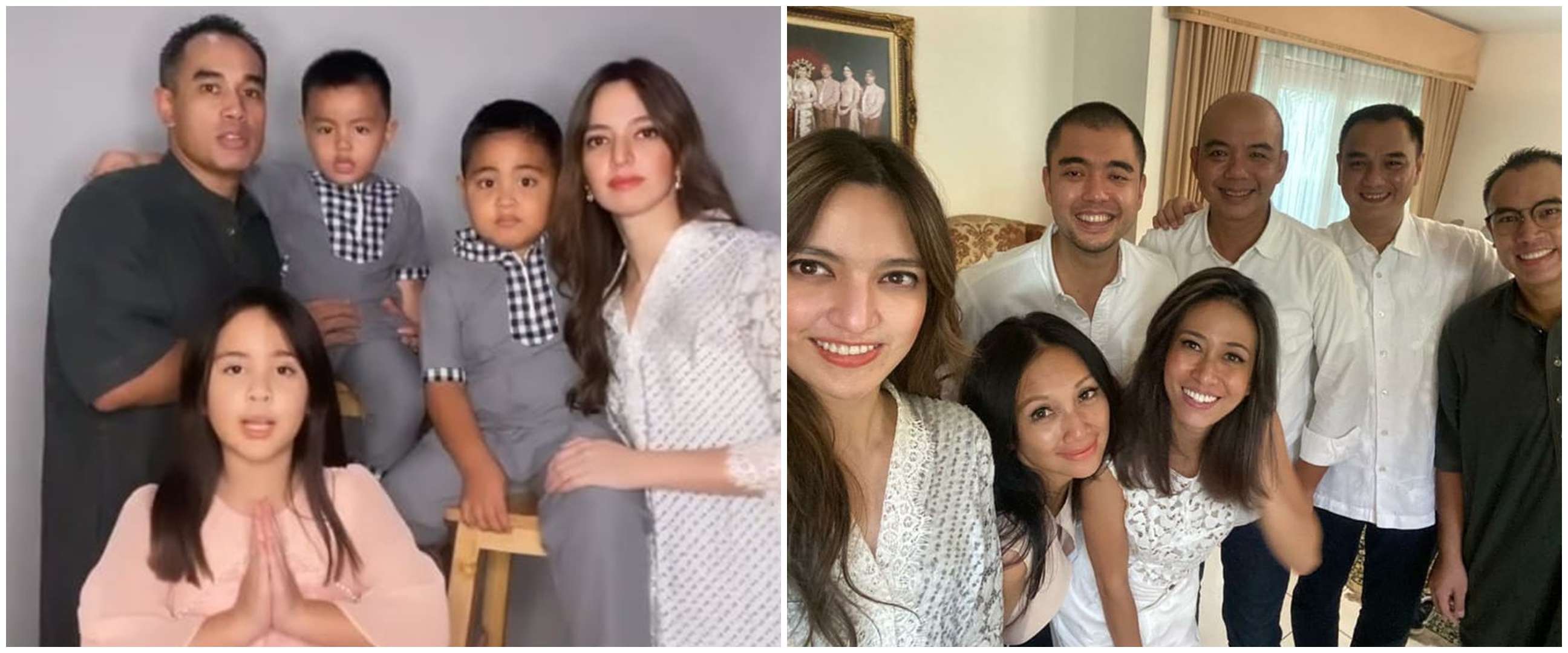 9 Momen Lebaran Nia Ramadhani bersama keluarga besar