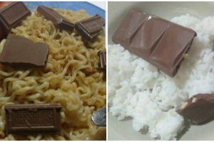 10 Makanan dicampur cokelat ini absurd pol, kamu doyan nggak?