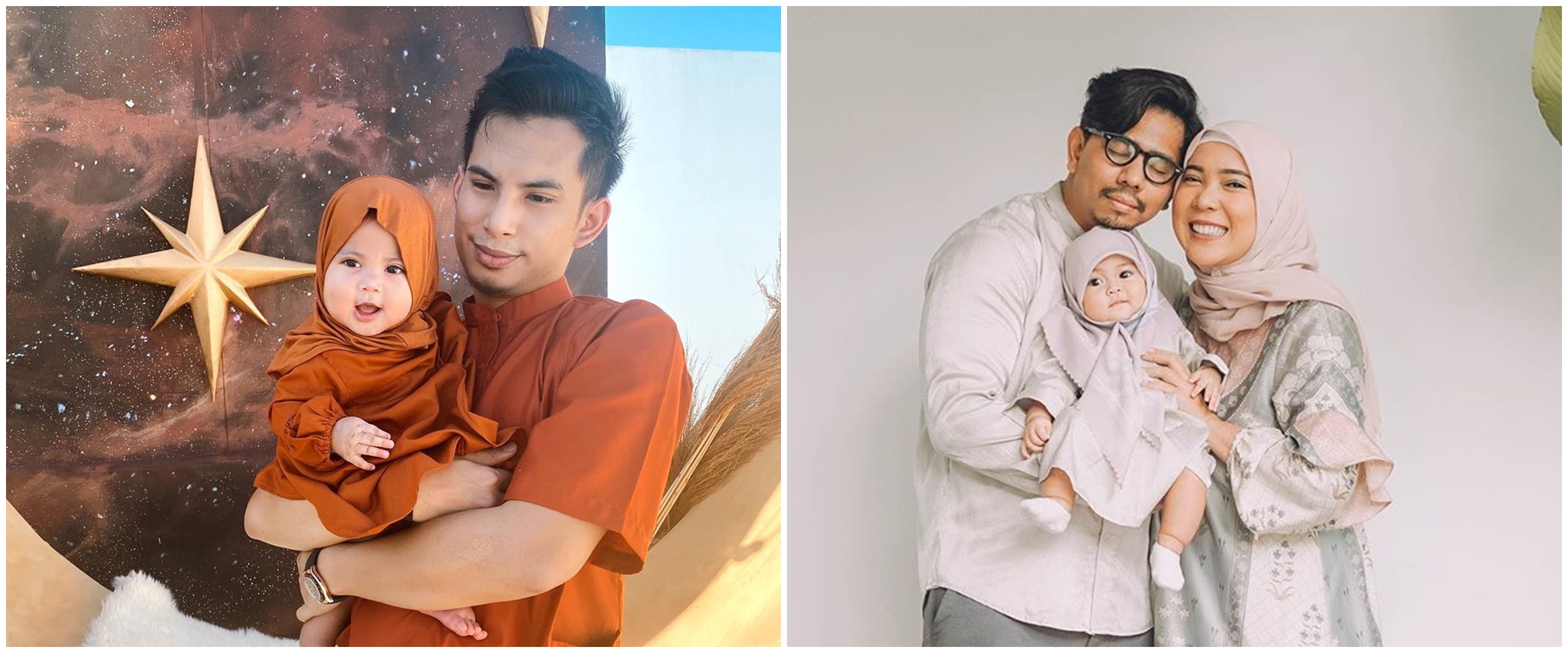 8 Potret bayi seleb kenakan hijab saat Lebaran, gemesin abis