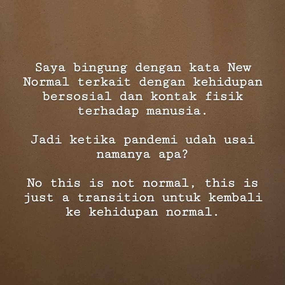 Atiqah Hasiholan bingung dengan istilah new normal