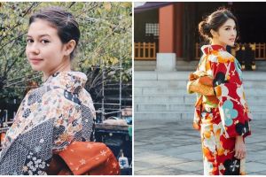 Potret 12 seleb cantik pakai kimono, pesonanya terpancar