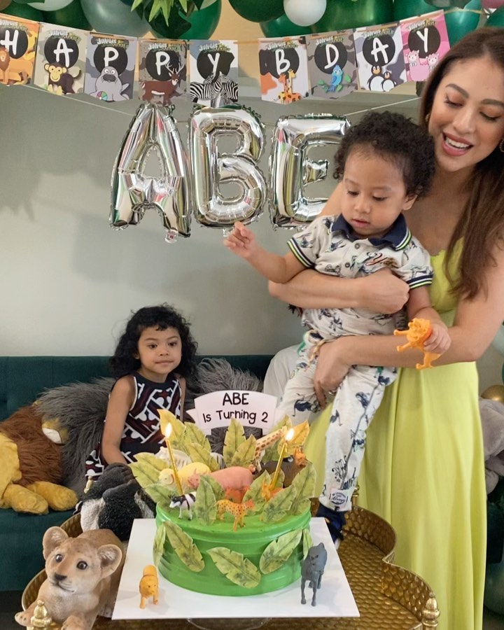 8 Momen ulang tahun ke-2 anak Giring Nidji, bertema jungle