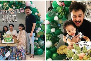 8 Momen ulang tahun ke-2 anak Giring Nidji, bertema jungle