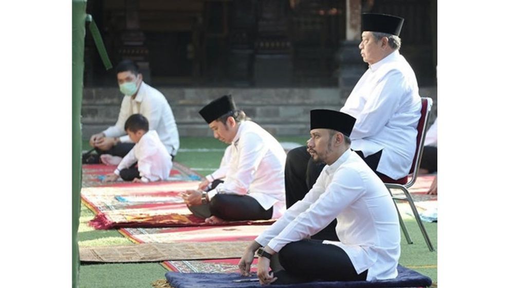 5 Potret haru SBY rayakan Idul Fitri, sudah dua kali tanpa Ibu Ani
