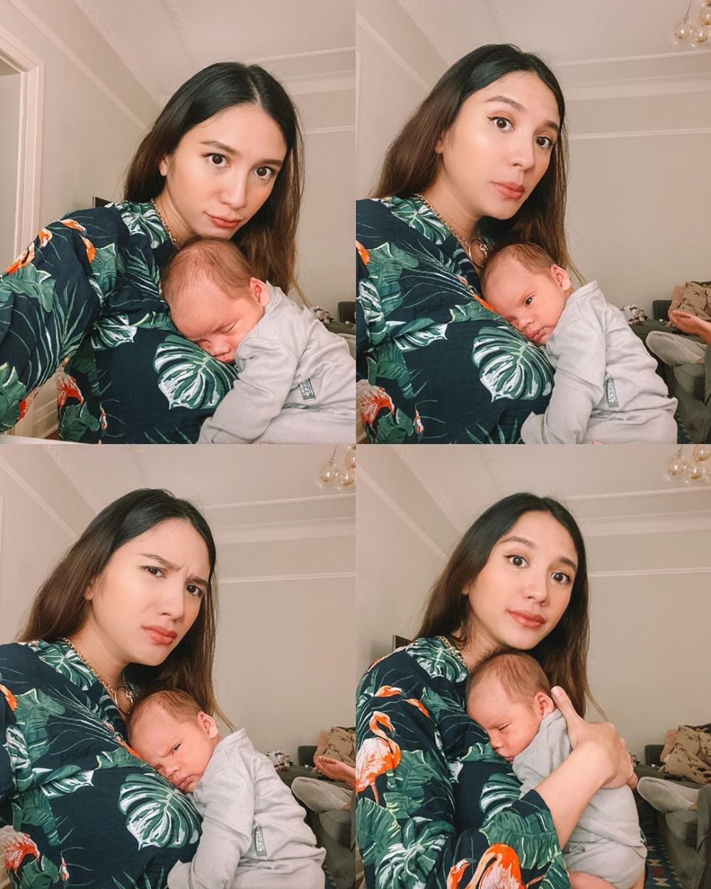 Jadi ibu baru, ini 10 momen Acha Sinaga momong anak