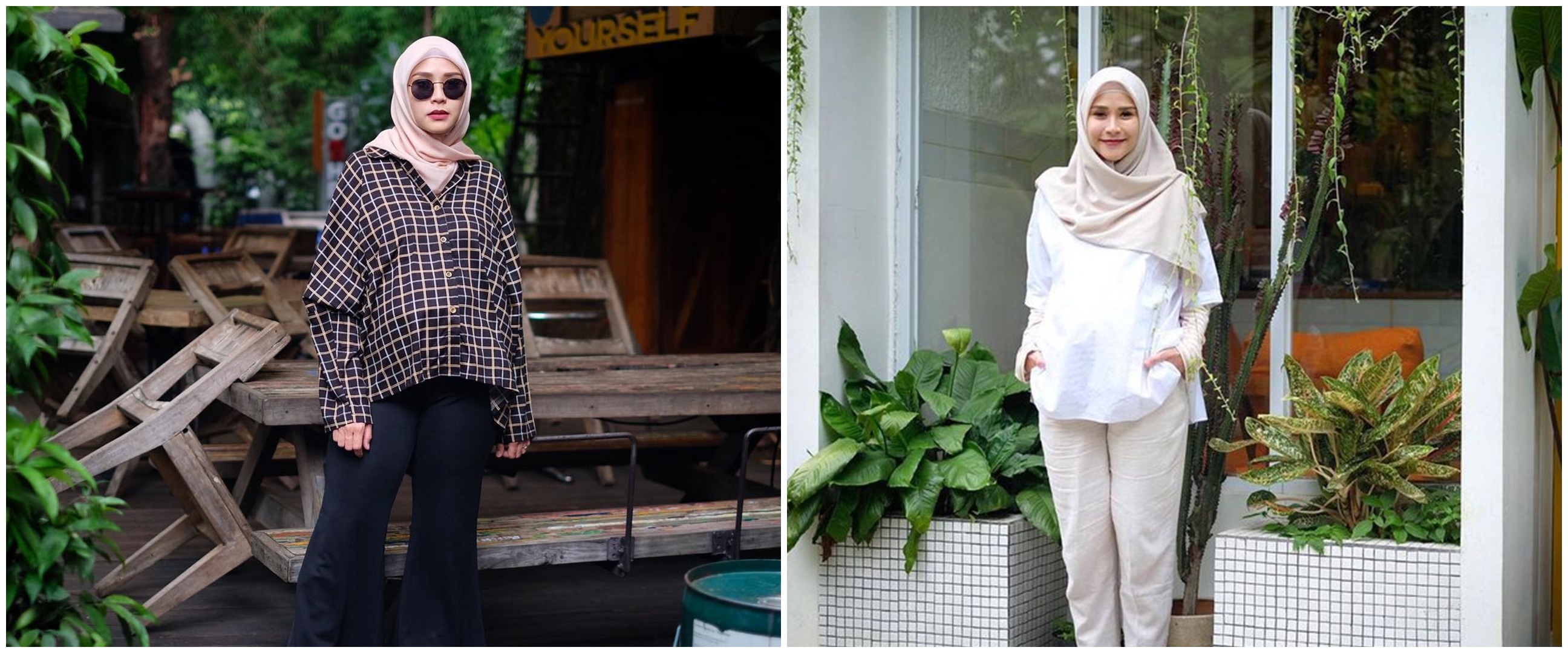 10 Inspirasi outfit bumil ala Zaskia Adya Mecca, simpel & elegan
