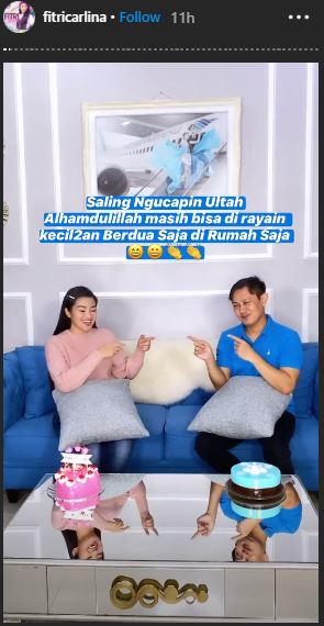 Fitri Carlina rayakan ulang tahun sederhana di tengah pandemi