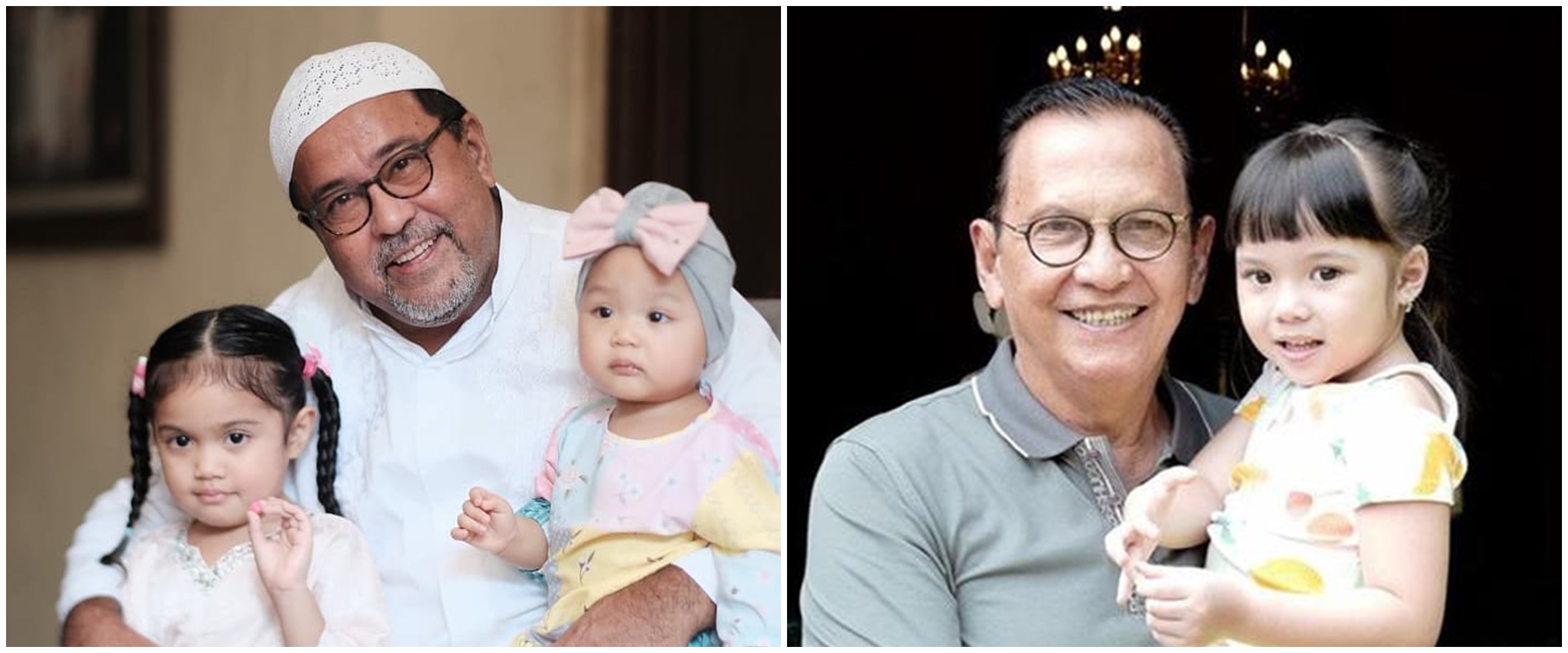 Potret 7 aktor senior momong cucu, jadi kakek idaman