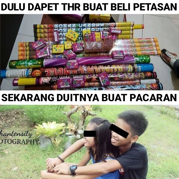 10 Meme beda cara menghabiskan uang THR zaman dulu dan kini