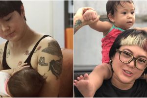 7 Momen Poppy Sovia momong anak, gayanya tomboi abis