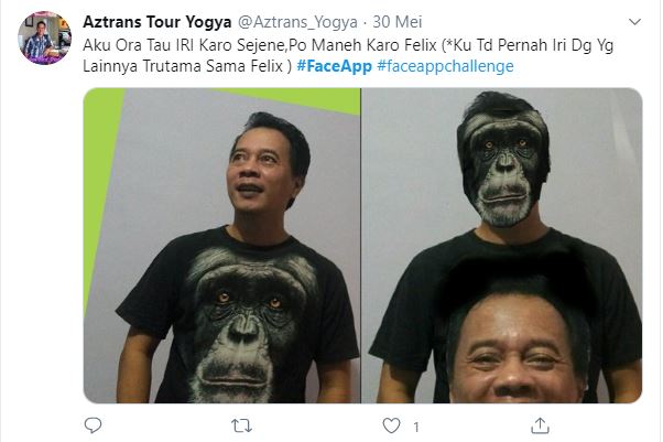 10 Potret lucu hasil FaceApp ini bikin susah nahan tawa