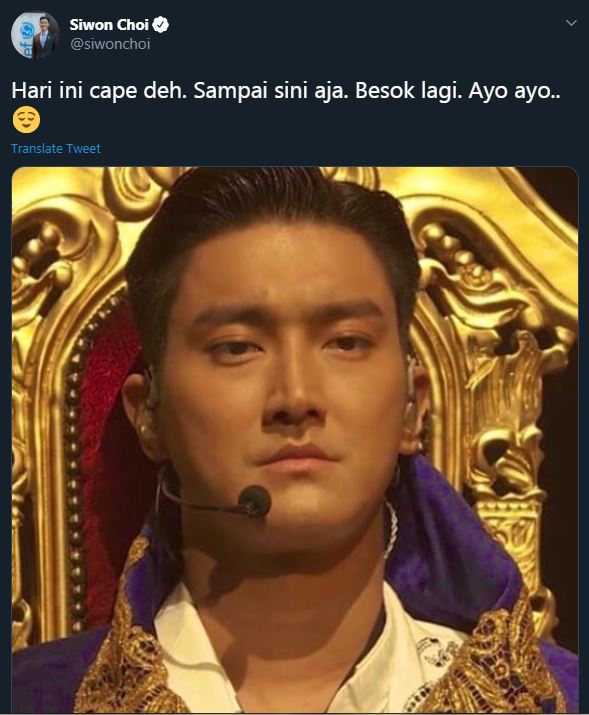 10 Cuitan lucu Siwon pakai bahasa Indonesia, bikin heboh