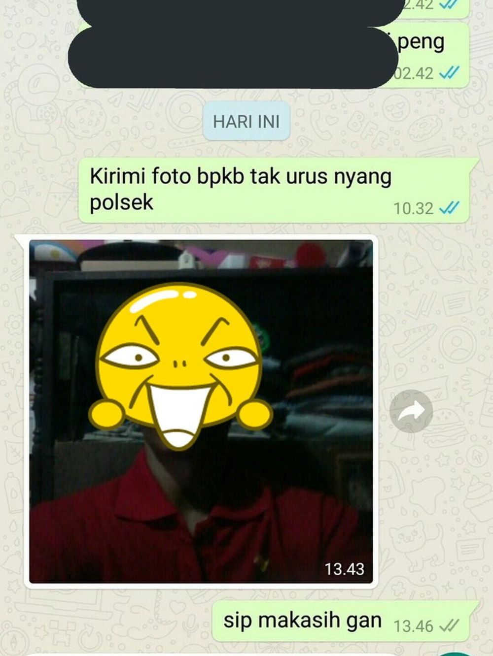 10 Chat lucu bapak-bapak kirim foto di WhatsApp, narsis abis
