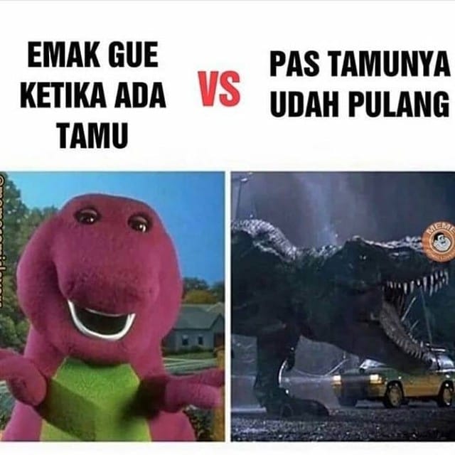 10 Meme lucu 'orang tua saat vs setelah ada tamu', bikin nostalgia