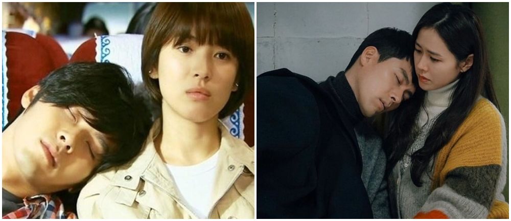 8 Adu gaya Song Hye-kyo dan Son Ye-jin saat jadi 'pacar' Hyun Bin