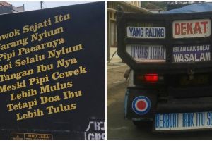 10 Tulisan bijak di kendaraan ini bikin seketika merenung
