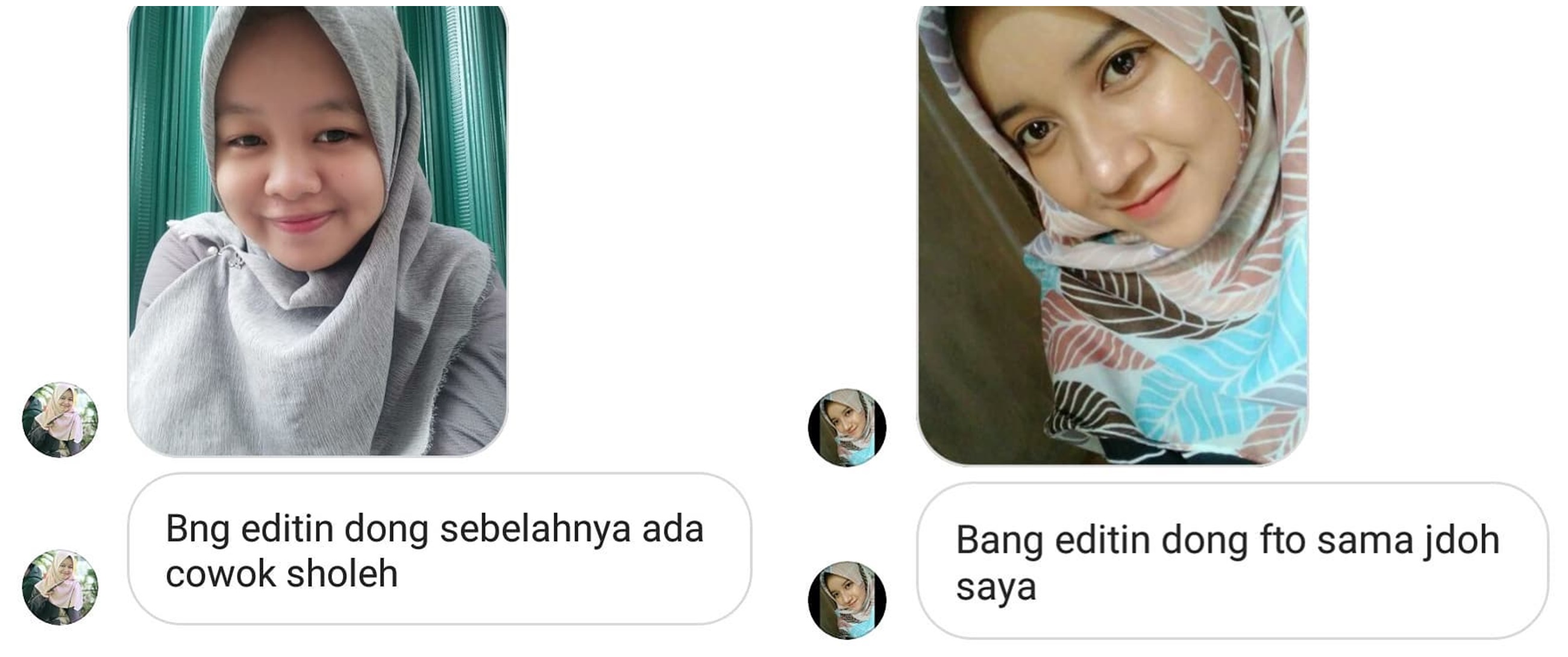 10 Orang jadi korban minta edit foto dapat jodoh, hasilnya kocak