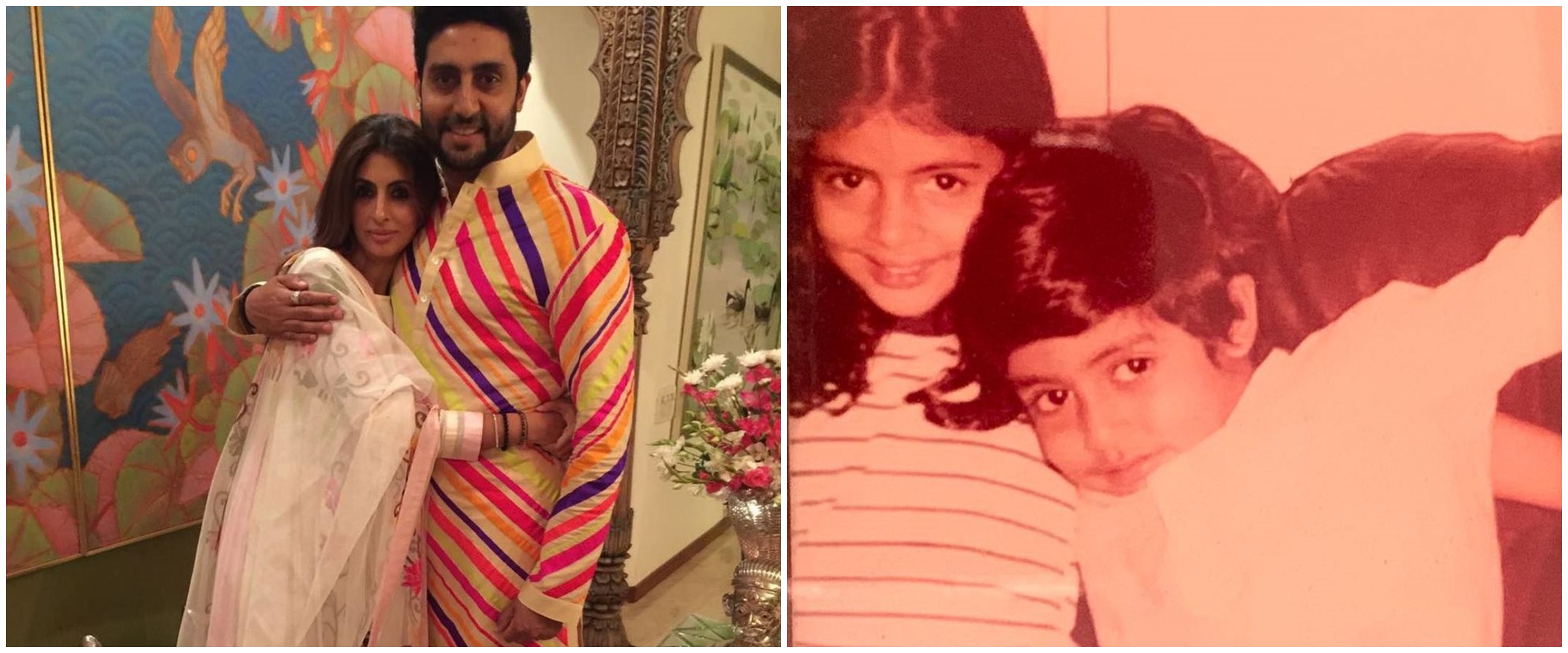 8 Potret lawas Abhishek dan Shweta Bachchan, kompak sedari dulu