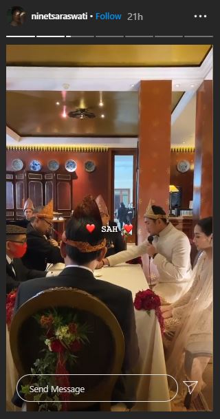 10 Momen pernikahan Niken Anjani & Adimaz Motik, digelar tertutup