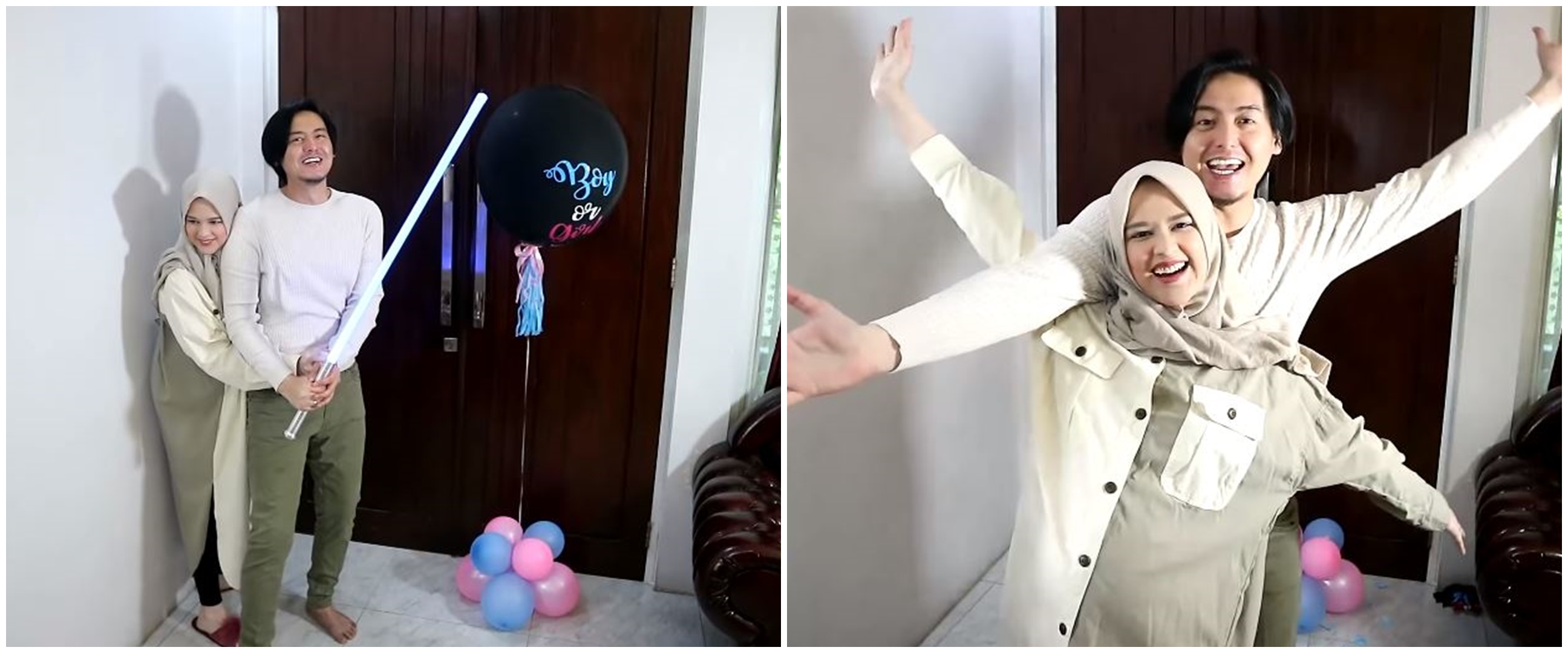 8 Momen bahagia Cut Meyriska dan Roger umumkan jenis kelamin anak