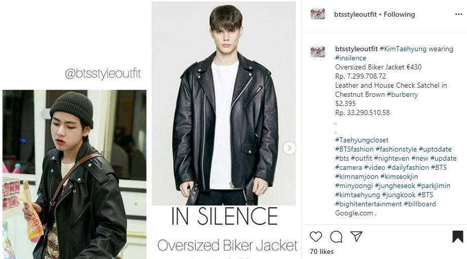 10 Koleksi jaket V BTS, ada yang harganya capai Rp 100 juta