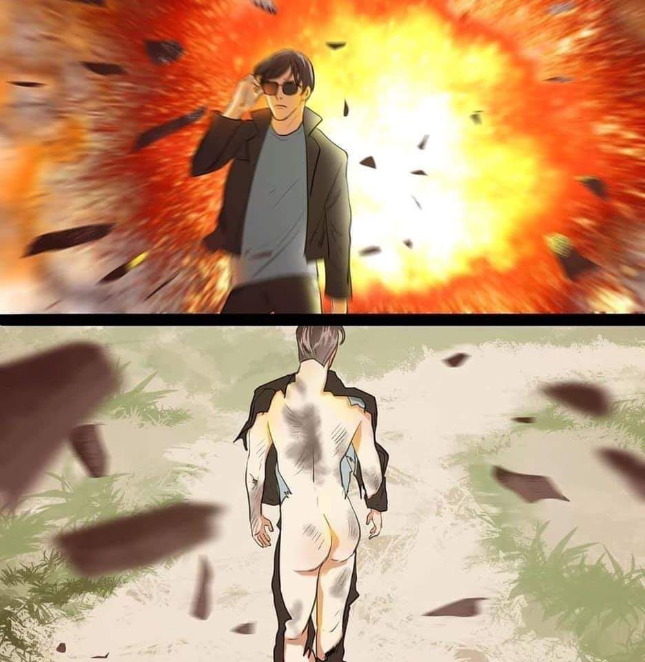 10 Meme adegan meledak di film ini endingnya kocak