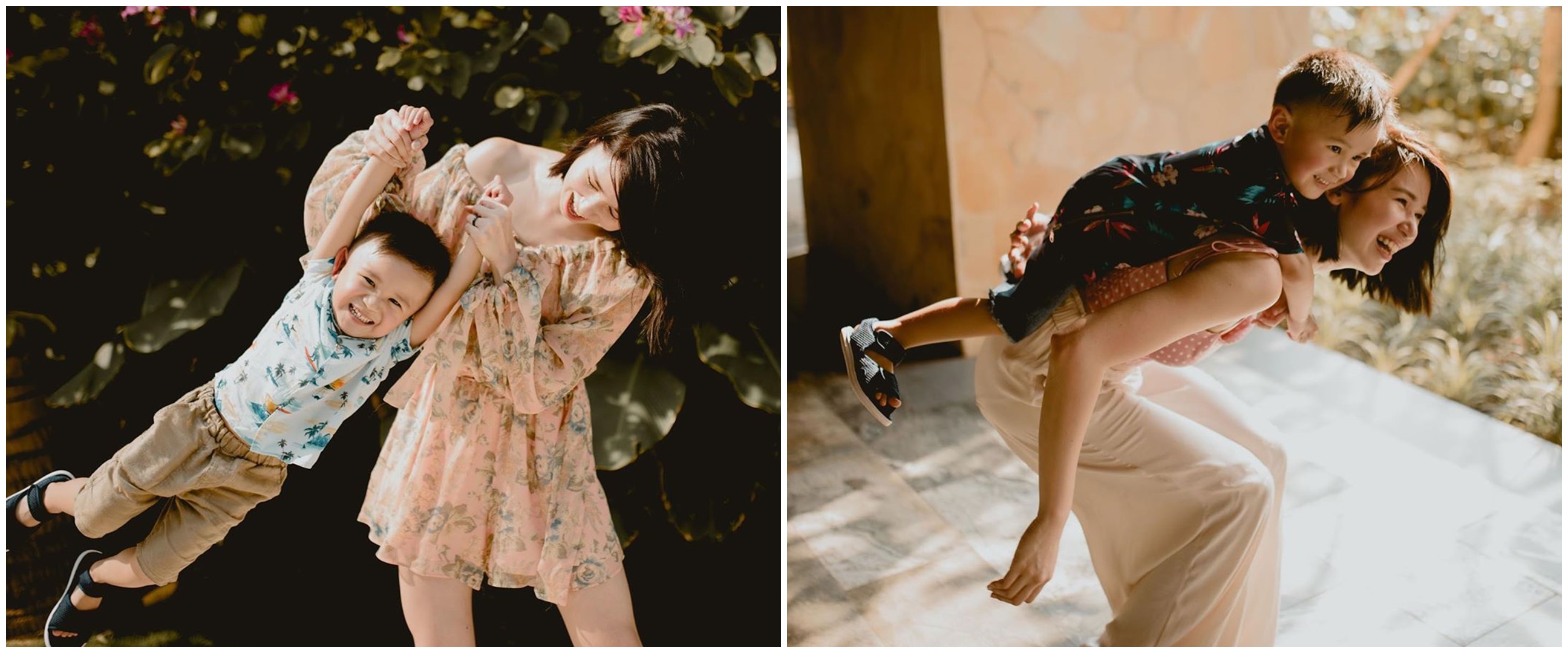 10 Potret kebersamaan Laura Basuki dan putranya, seru abis