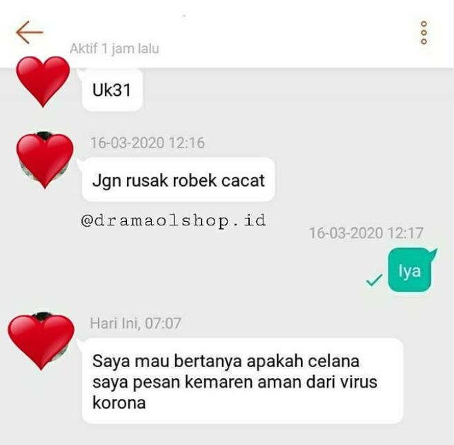 10 Chat lucu pembeli pemula online shop, pertanyaannya ada-ada saja