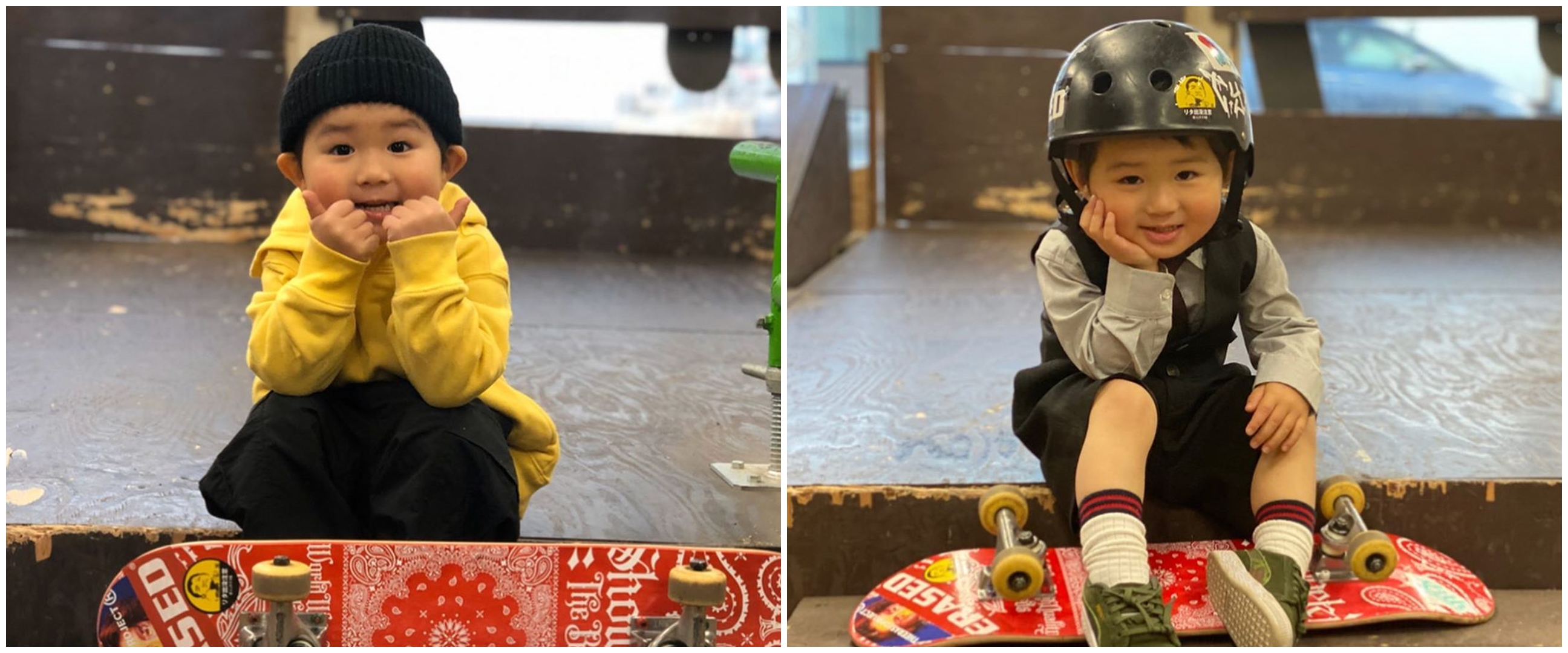 7 Aksi bocah 3 tahun yang jago skateboard, lompatannya memukau