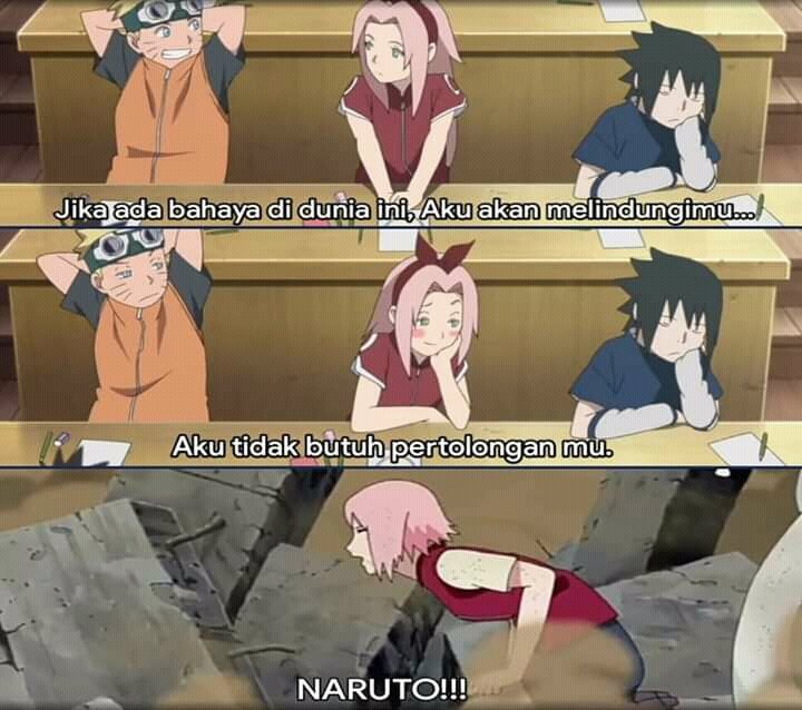 10 Meme 'Sakura hanya jadi beban Naruto' ini kocak