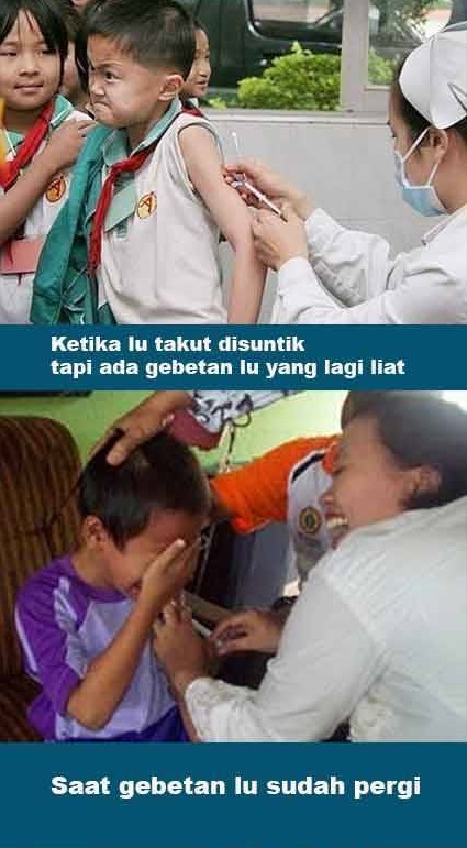 10 Meme takut disuntik, lucunya bikin ketawa ingat masa kecil