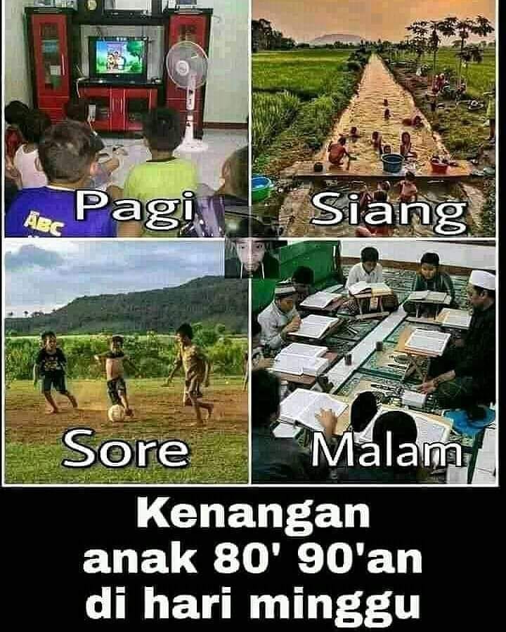 10 Meme lucu rutinitas waktu kecil ini bikin senyum nostalgia