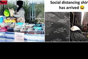 10 Aksi lucu saat social distancing ini bikin tepuk jidat