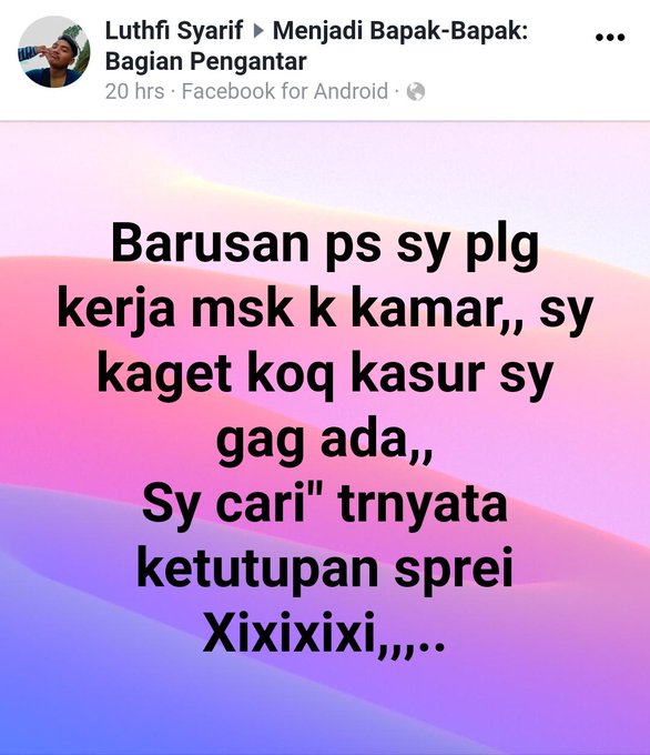 10 Status Facebook bapak-bapak ini lucunya bikin ketawa garing