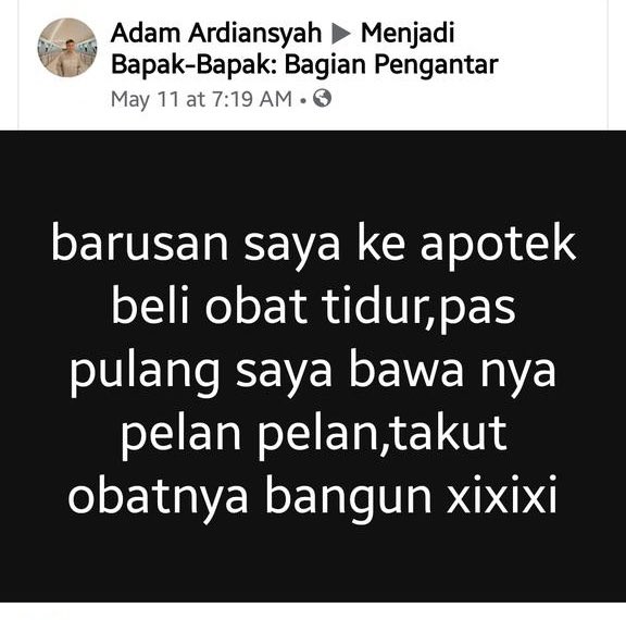 10 Status Facebook bapak-bapak ini lucunya bikin ketawa garing