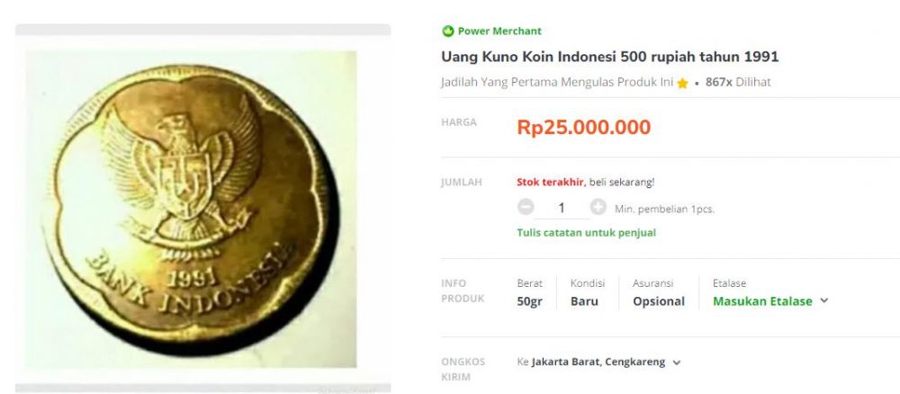 7 Uang koin Indonesia ini punya harga tinggi, ada yang Rp 100 jut