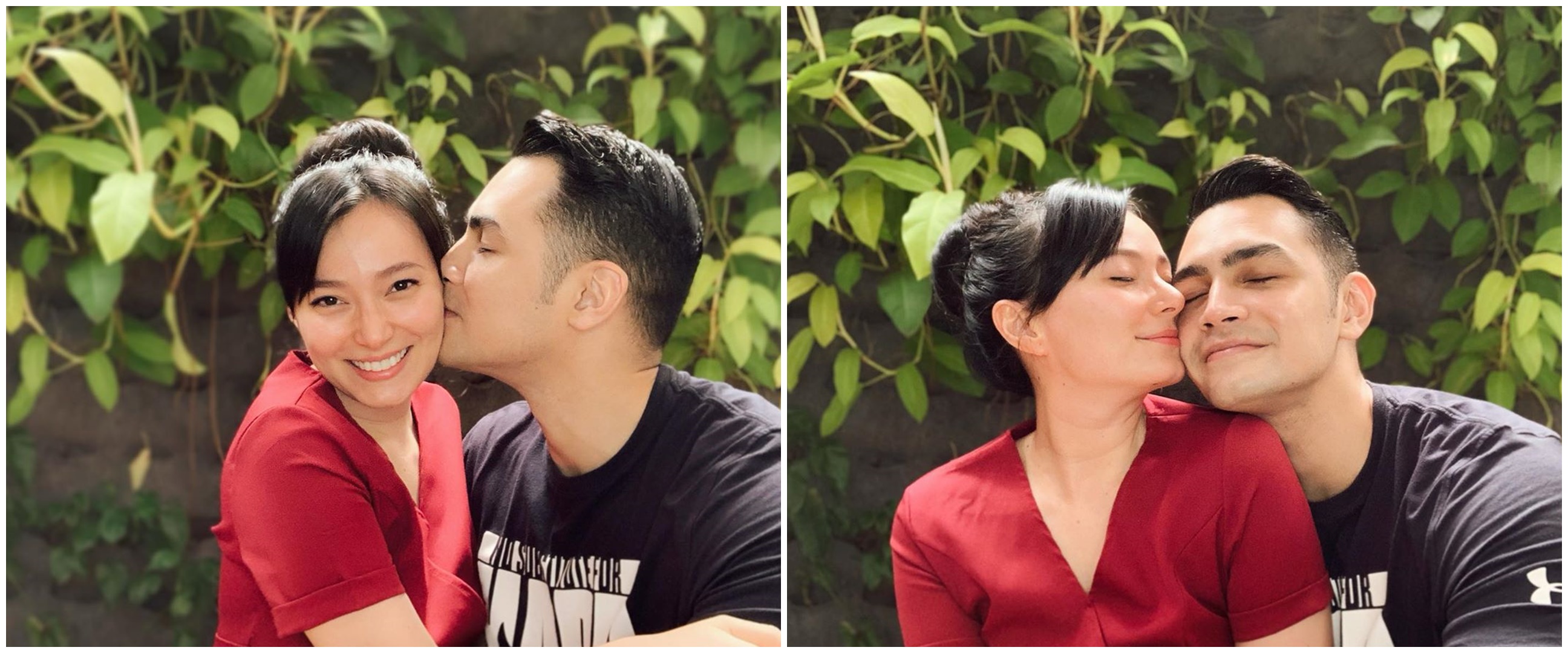 6 Potret maternity Asmirandah & Jonas Rivanno, bertema colorful