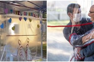 Klinik di Brasil bikin Hug Tunnel demi cegah corona, ini 9 potretnya