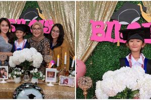 8 Momen wisuda Bilqis anak Ayu Ting Ting, dirayakan di rumah