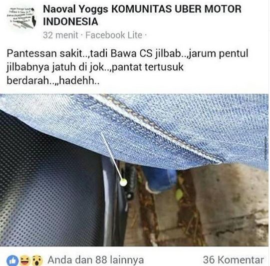 10 Status Facebook driver ojek online, bikin senyum sampai tujuan