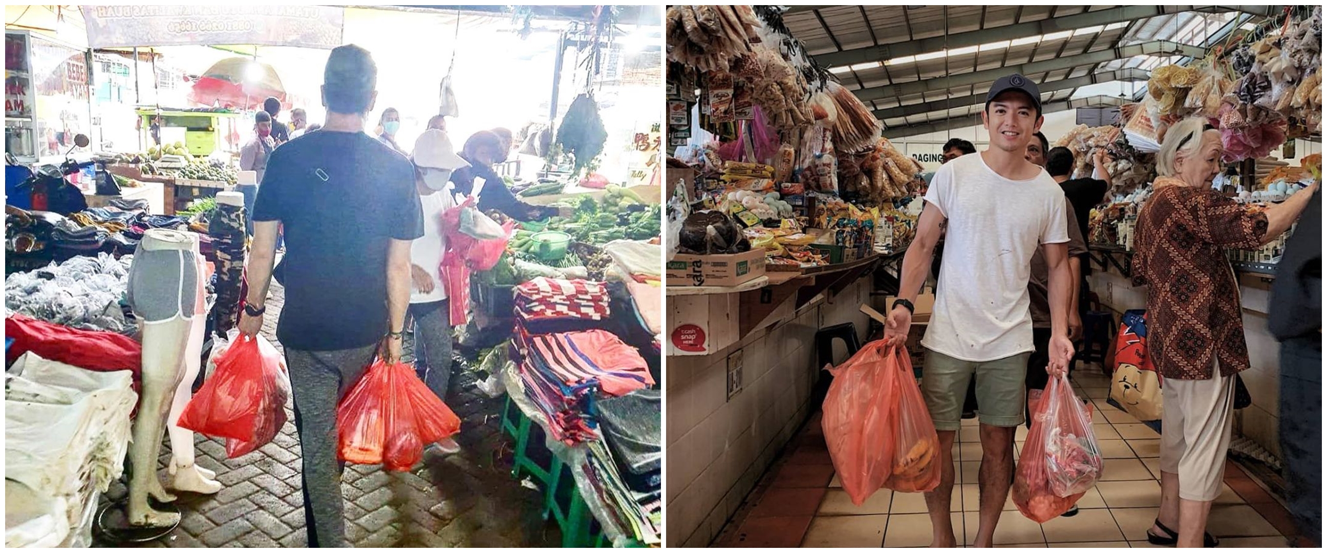 Momen 10 seleb ganteng belanja ke pasar, idaman banget