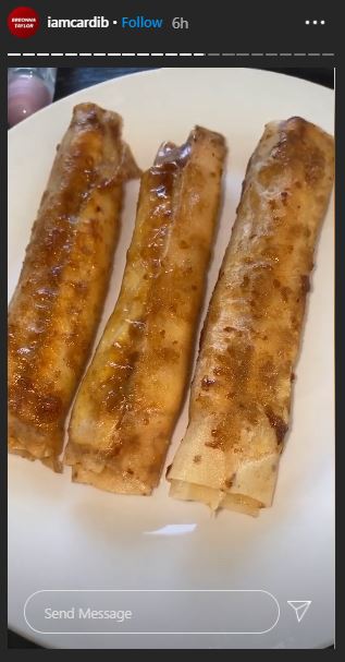 7 Menu makanan Cardi B ini Indonesia banget, lumpia sampai mi instan