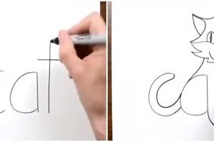 6 Gambar keren dibuat dari kerangka kata, kreatifnya bikin takjub