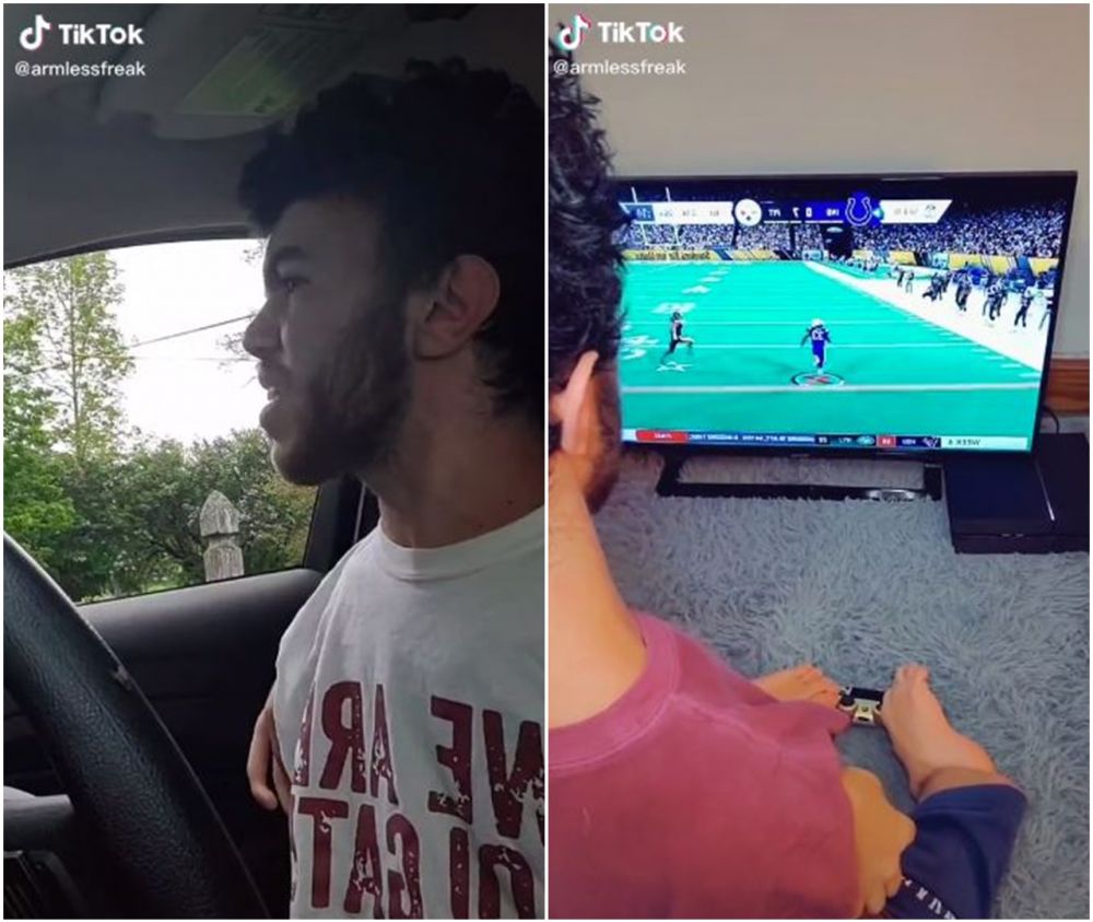 Kisah pria tanpa lengan raup ribuan followers di TikTok berkat aksinya