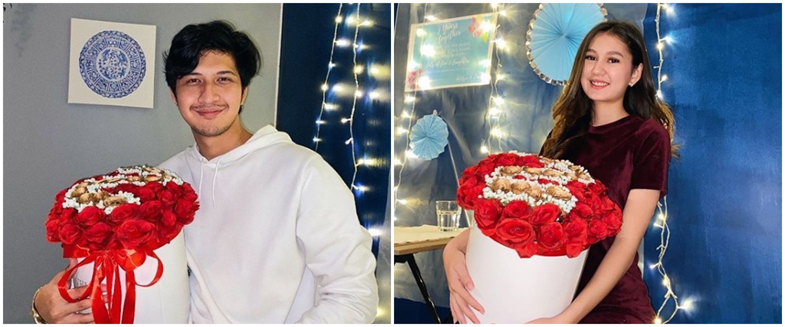 10 Momen Aditya Zoni & Zoe Jackson rayakan anniversary ke-2, romantis