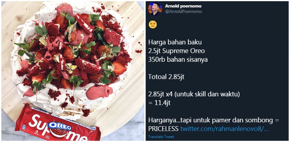 4 Harga menu olahan Chef Arnold, ada kue ultah Jokowi Rp 11,4 juta