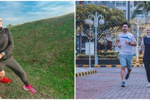 7 Potret seleb olahraga lari bareng pasangan, kompak abis